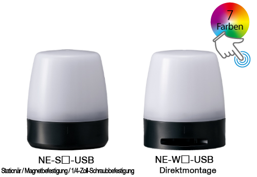 Mehrfarbige Signalleuchte mit USB-Steuerung NE-USB