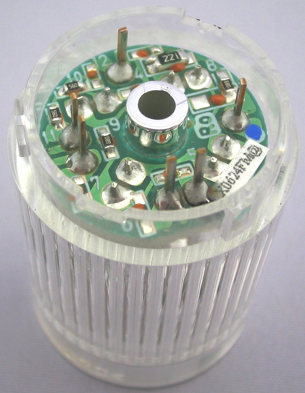 
															LED Unit Assembly: Blue (clear lens)