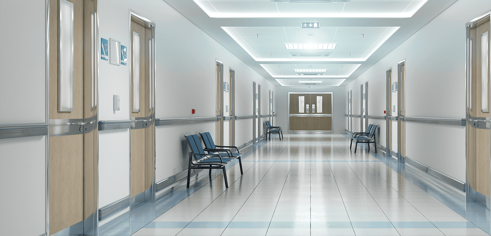 Zeigen Sie den Nutzungsstatus in Krankenhäusern, Pflegeheimen und Konferenzräumen an.