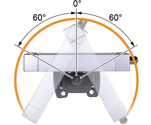 Einstellwinkel: 120°