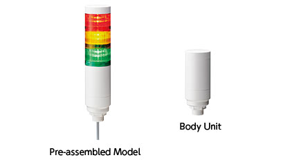 60mm-LED-Signalsäule mit M12-Stecker